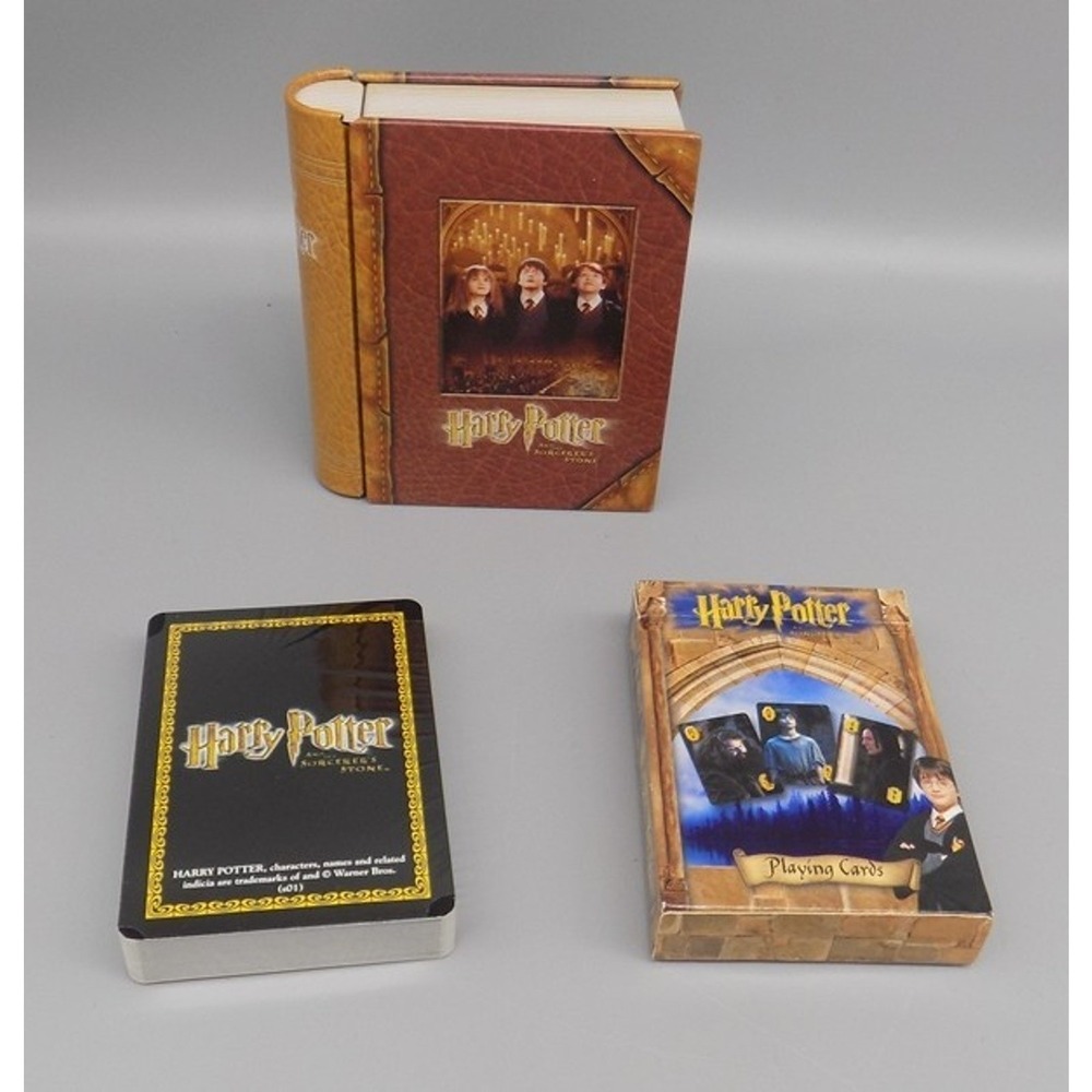 Harry Potter & The Sorcerers Stone Playing Cards Game Magical Matching New Tin